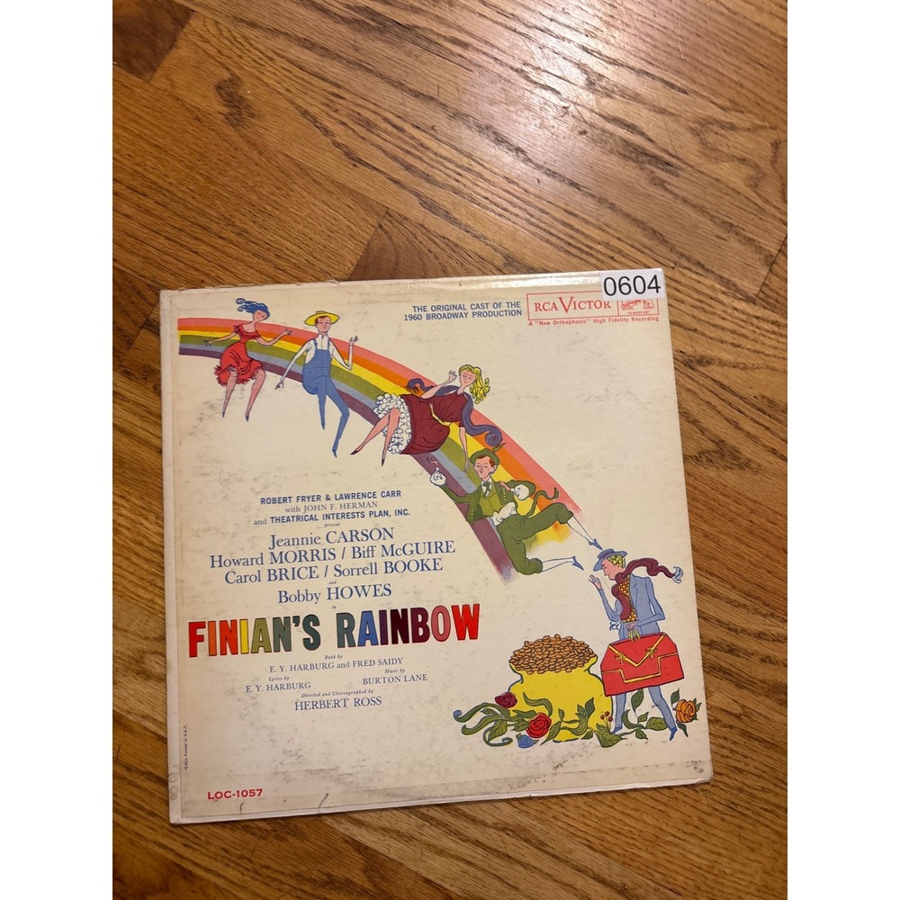 RCA Victor Finian's Rainbow 1960 Broadway Cast Vinyl LP LOC-1057